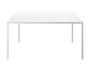 Table rectangulaire Passe-partout Outdoor / 180 x 90 cm - Magis blanc en métal