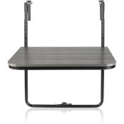 Table rectangulaire réglable pour balcon 60x40cm Petite