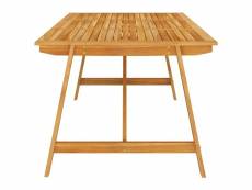 Vidaxl table à dîner de jardin 206x100x74 cm bois d'acacia massif 312407