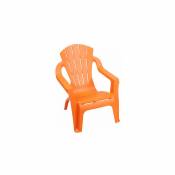 Wadiga - Chaise de Jardin pour Enfant Lounge Plastique Orange - Orange