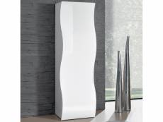 Armoire design étagère barre de penderie blanche brillante onda wardrobe AHD Amazing Home Design
