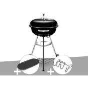 Barbecue Weber Compact Kettle 47 cm + Plancha + Support Accessoires