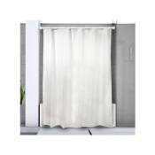 Barre tringle pour rideau de douche ou baignoire extensible sans perçage en Alu kreta 75-125cm Blanc Spirella Blanc