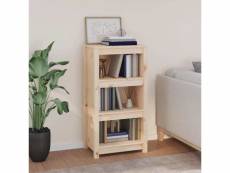 Bibliothèque étagère de rangement - pour bureau salon chambre cuisine 50x35x97 cm bois de pin massif meuble pro frco95918