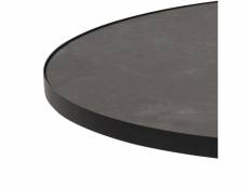 Bobochic table basse ronde selma céramique noire