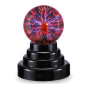 Boule de Plasma 3 Pouces, Usb Lumière de Boule de Plasma Sensible au Toucher Et Au Son, Lumière Boule de Plasma, Boule Magique Lampe pour