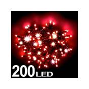 Chaîne Lumineuse 200 Lumières Rouges Firefly Led