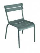 Chaise empilable Luxembourg / Aluminium - Fermob vert en métal