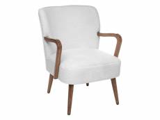 Eazy living fauteuil odilon blanc teddy ZSFU000507-WH