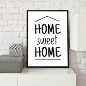 Encadré Affiche Home sweet home Décoration moderne