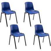Ensemble de 4 chaises empilables en polypropylène