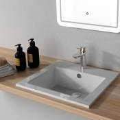 Godart - Vasque à encastrer rectangulaire en céramique