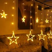Guirlande lumineuse étoilée LED à 12 étoiles, rideau