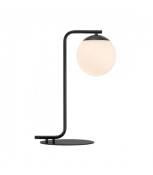 Lampe de table globe Grant Verre Noir 41 Cm
