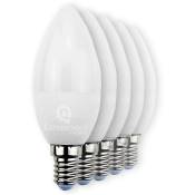 Lampesecoenergie - Lot de 3 Ampoules led bougie E14 6W 480 lumens Blanc Chaud