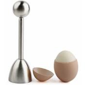 Le topper à œufs à l'oeuf en acier inoxydable en