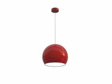 Lumicom | joe suspension, 1x e27, max 42w, métal, rouge brillant/blanc, d.25cm 103001001157