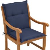 Matelas Coussin pour chaise fauteuil de jardin terrasse Loft nl Bleu foncé - Beautissu