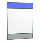 Miroir mural Vitrail / 50 x 70 cm - Magis bleu en verre