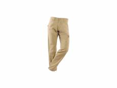 Pantalon de travail rica lewis - homme - taille 40 - multi poches - coupe charpentier - stretch - beige - carp CARP5304