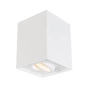 Quadro - Spot plafond, plafonnier - 1 lumière - l 95 mm - Blanc - Design, Moderne - éclairage intérieur - Salon i Chambre i Cuisine i Salle à manger
