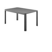 Sans Marque - Table de jardin extensible en aluminium - 97/149 x 149 x 149 x 75 cm