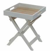 Spetebo - Table d'appoint en bois de 30 cm - plateau