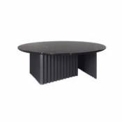 Table basse Plec / Marbre - Ø 90 x H 32 cm - RS BARCELONA noir en pierre