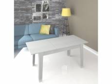 Table extensible en bois blanc 140 - 180x80 cm tolmen
