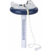 Thermomètre de Piscine Tube Indicateur de température Forme Cartoon Ours Polaire avec chaîne pour Piscine Spa Bain à remous étang