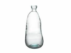 Vase bouteille simplicity 51 cm en verre recyclé