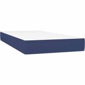 Vidaxl - Matelas de lit à ressorts ensachés Bleu 90x190x20 cm Tissu Bleu
