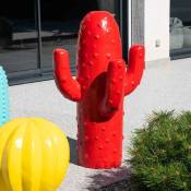 Wanda Collection - Déco jardin cactus rouge grand