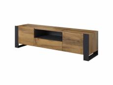 Willow - meuble tv - bois et gris - 180 cm - style