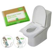 Xinuy - 10 feuilles de papier jetable de toilette, de papier de coussin, de papier de coussin de toilette, de papier de coussin de toilette
