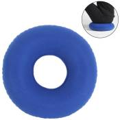 Xinuy - Coussin d'air rond gonflable avec soutien lombaire pour les hémorroïdes, la grossesse, les douleurs au coccyx (bleu)