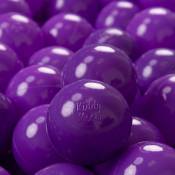300 ∅ 7Cm Balles Colorées Plastique Pour Piscine Enfant Bébé Fabriqué En eu, Violet - violet - Kiddymoon
