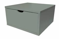 ABC MEUBLES - Cube de Rangement Bois 50x50 cm + tiroir