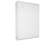 Armoire lit escamotable smart-v2 blanc mat couchage 140*200 cm. 20100846936