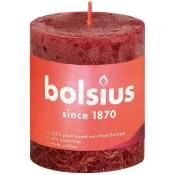 Bolsius - Stumpenkerze Rustiko Shine 8x7cm samtrot