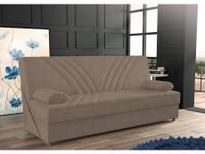 Canapé-lit conteneur 3 places, avec 2 coussins, 181 x 81 x 88h cm, couleur beige 8052773604369
