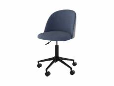 Chaise de bureau jane bleu et gris