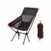 Chaise de camping Chaise portable en tissu Oxford Siège de chaise pliante robuste pour la pêche, le camping, le festival, le pique-nique, le