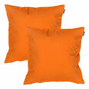 Coussins de chaises de jardin imperméables rembourré de fibres, coloré Orange