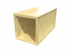 Cube de rangement bois 25x50 cm 25x50 miel CUBE25-M