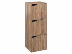 Eazy living armoire d'appoint 3 portes anouk bois ZSFU000313-BR