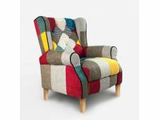 Fauteuil patchwork bergère inclinable au design moderne throne light AHD Amazing Home Design