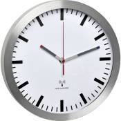 Horloge murale Tfa Dostmann 60.3528.02 radiopiloté(e) 300 mm x 45 mm aluminium mécanisme dhorloge silencieux