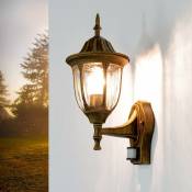 Lampe d'extérieur avec détecteur de mouvement or antique milano - Or antique