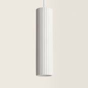 Ledkia - Suspension Plâtre Colum Blanc